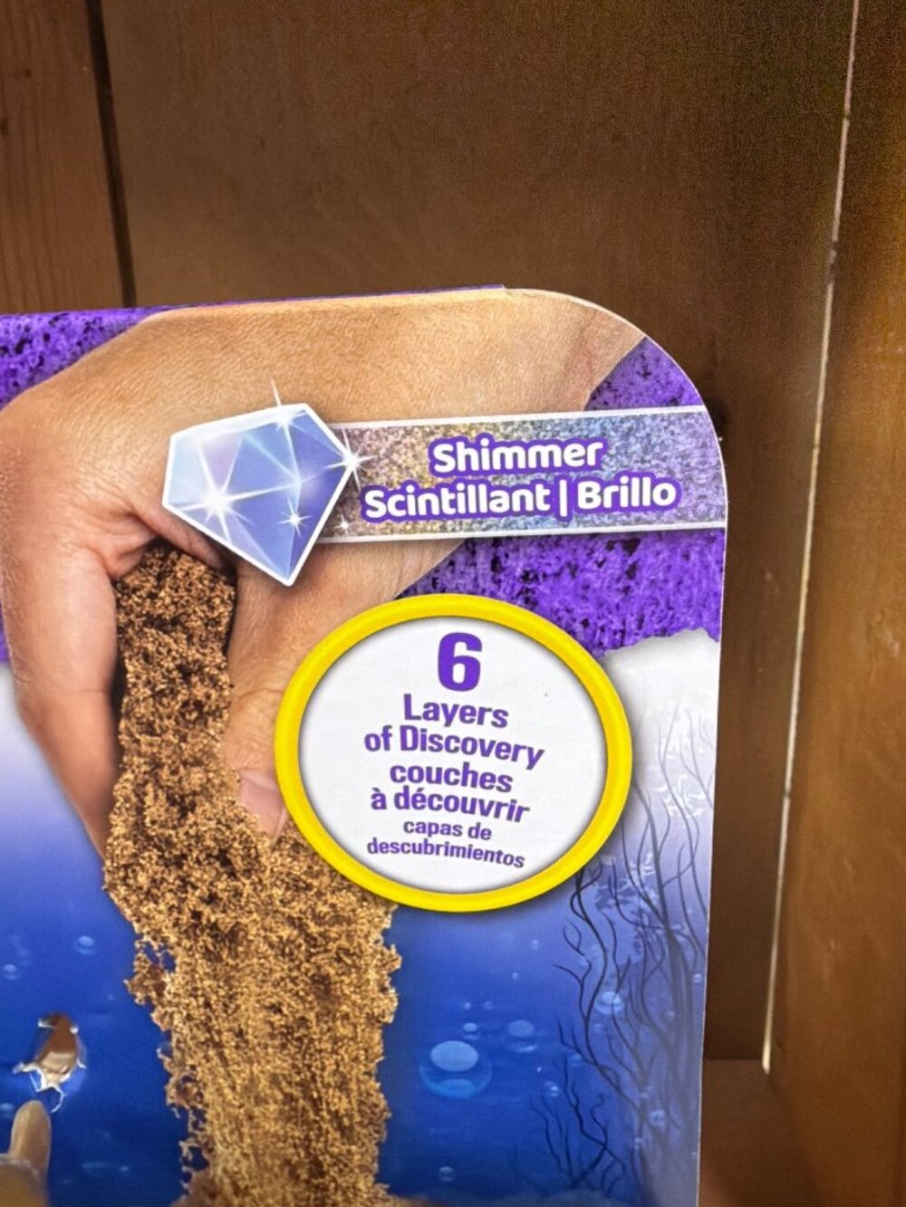 The One & Only Kinetic Sand Treasure Hunt Dig Set With Shimmer Sand Hidden Gems - Picture 4 of 10